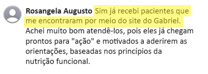 Depoimento de aluna sobre o site de indicação da FSA®
