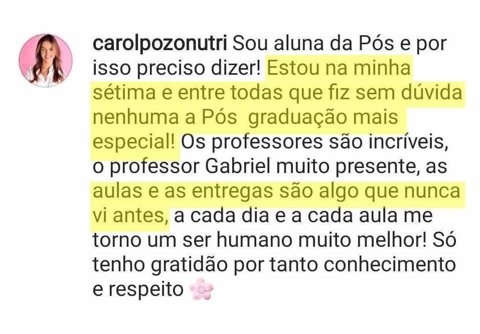 Depoimento de aluna sobre o site de indicação da FSA®